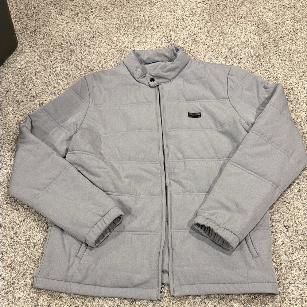 Travis Mathew Light Gray Puffer Jacket